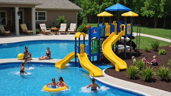Comment organiser un espace de jeux aquatiques pour adultes autour d'une piscine?