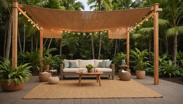 Sécurisez votre extérieur avec le voile ombrage en fibre de coco